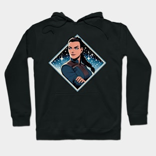 Space Commander Amidst the Stars - Sci-Fi Hoodie